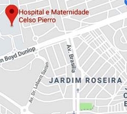 Hospital Celso Pierro - mapa