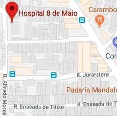 Hospital 8 de Maio - mapa