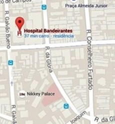 Hospital Bandeirantes - mapa