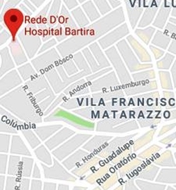 Hospital Bartira - mapa