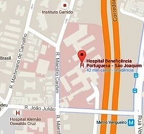 Hospital Beneficência Portuguesa - mapa