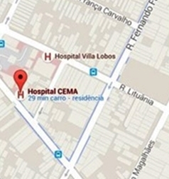 Hospital Cema - mapa