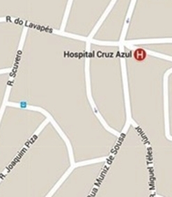 Hospital Cruz Azul - mapa