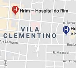 Hospital Hrim - mapa