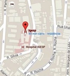 Hospital Albert Einstein - mapa