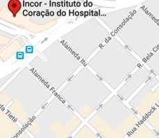 Hospital Instituto do Coração - mapa