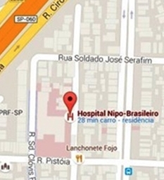 Hospital Nipo Brasileiro - mapa