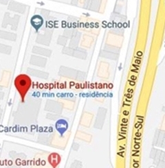 Hospital Paulistano - mapa