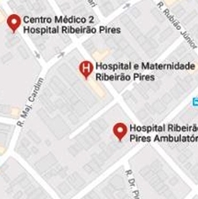 Hospital Ribeirão Pires - mapa