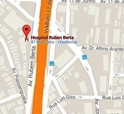 Hospital Rubem Berta - mapa