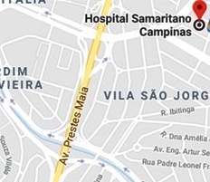 Hospital Samaritano de Campinas - mapa
