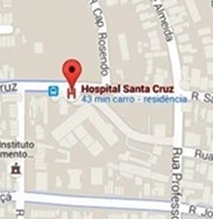 Hospital Santa Cruz - mapa