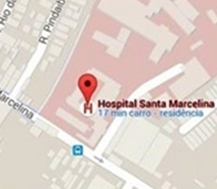 Hospital Santa Marcelina - mapa