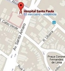 Hospital Santa Paula - mapa