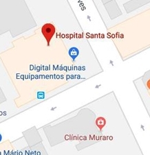 Hospital Santa Sofia de Campinas - mapa