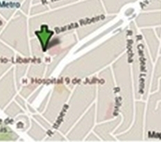 Hospital Sirio Libanes - mapa