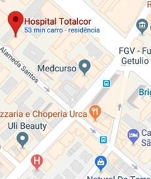 Hospital Totalcor - mapa