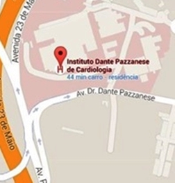 Hospital Dante Pazzanese - mapa